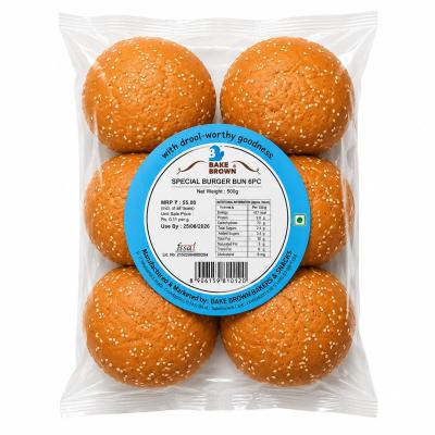 BAKE BROWN SPACIAL BURGER BUN - 6 Pcs